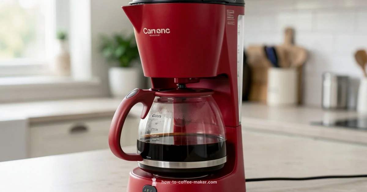 Red Coffee Maker - BrewGuide Pro
